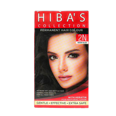 Hiba's Collection Hair Color 2N Brown Black (60-ml)