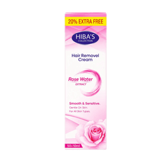 Hiba's Collecton Hair Removing Cream (Rose Water extract) 60 ml