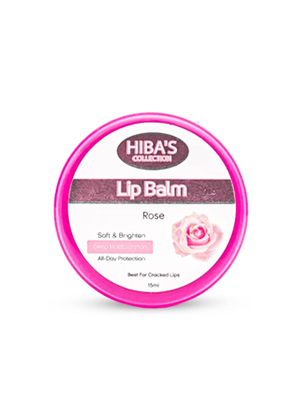 Hibas'c lip Balm (Rose) 15ML - Hiba's Collection