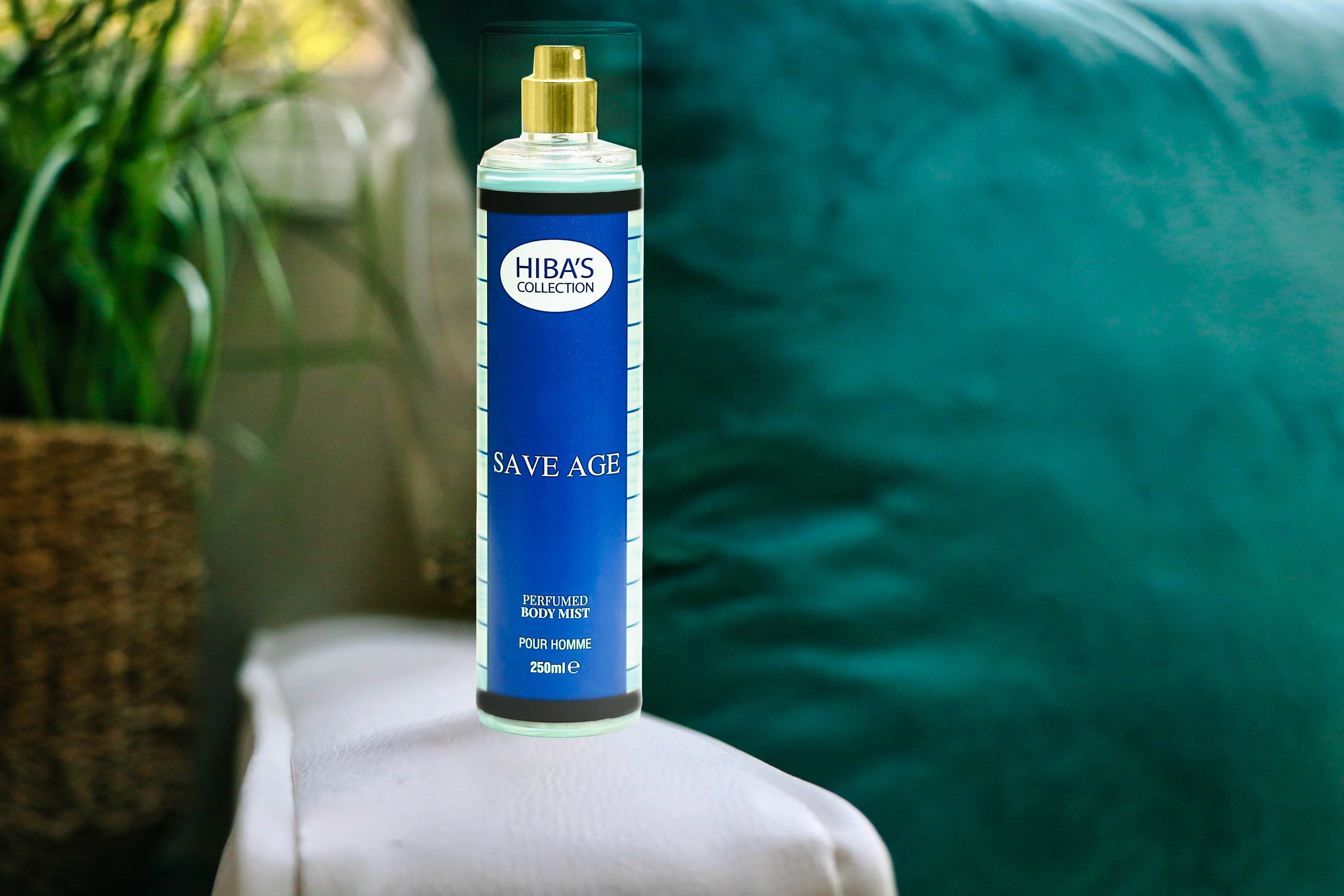 Hiba's Collection (Save Age Body Mist For Men) 250ml - Hiba's Collection